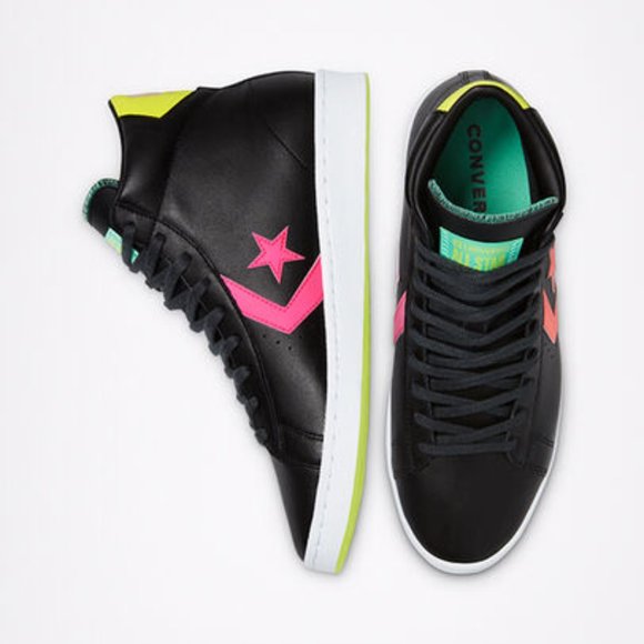 NIB Pro Leather Mid Hi-Vis Black 169651C US Mens 10.5 - Picture 4 of 7